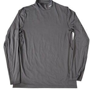 KJUS Baselayer Turtleneck Gray Slim Golf UPF 50+‎ Long Sleeve Top L NWOT ii02